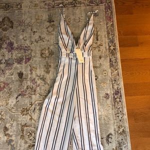 TOBI Striped Jumpsuit